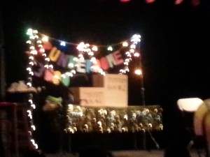 Terrible picture of the Punderdome stage.
