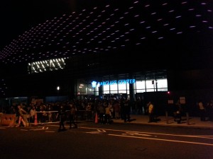 Barclays Center from outside, after the concert.